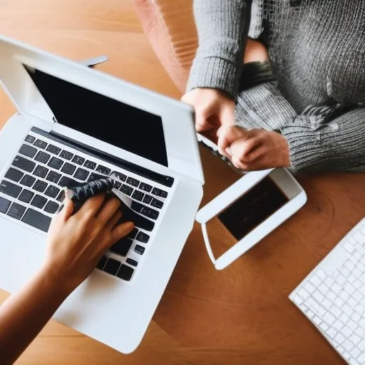 

An image of a person working on a laptop from the comfort of their own home, with a cup of coffee and a smile on their face. This image illustrates the idea that it is possible to make money from home with the right tips and