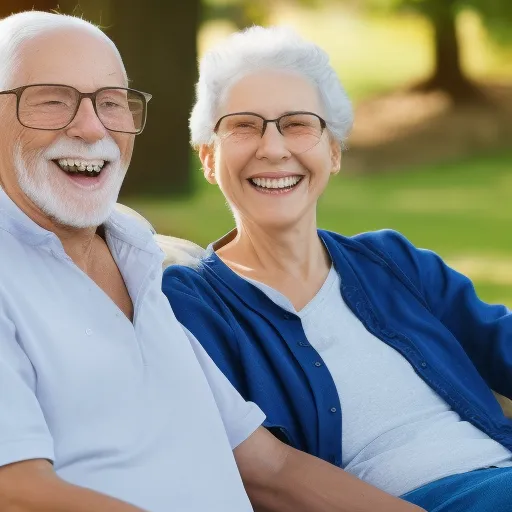 

An image of an elderly couple sitting on a park bench, smiling and looking content. The couple is enjoying their retirement, having planned ahead and taken advantage of Social Security benefits to secure their financial future.